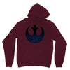 rebel logo with space pattern Unisex Hoodie