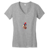 realistic human heart Women's V-Neck T-Shirt