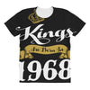 kings are born in 1968 All Over Women's T-shirt