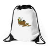 yogi bear rug Drawstring Bags