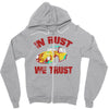 in rust we trust  rat beetle hot rod Zipper Hoodie