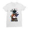 who loves german shepherd Ladies Fitted T-Shirt