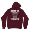 Super February Girl Unisex Hoodie