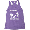 i support single moms Racerback Tank