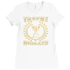 trophy husband Ladies Fitted T-Shirt