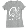 california love cali finger sign Ladies Fitted T-Shirt
