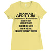Smartass April Girl Ladies Fitted T-Shirt