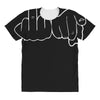 funny rude fingers ideal birthday gift or present All Over Women's T-shirt