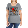christmas reindeer dabbing Ladies Curvy T-Shirt