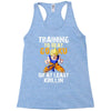 Training To Beat Goku Racerback Tank