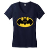 Totoro Batman Parody Women's V-Neck T-Shirt