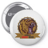 danger angry bear Pin-back button
