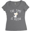 Meow Women's Triblend Scoop T-shirt