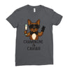 champagne and caviar Ladies Fitted T-Shirt