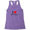 i love running Racerback Tank