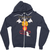 black meowgic Zipper Hoodie