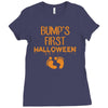 bump's first halloween Ladies Fitted T-Shirt