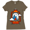 camping Ladies Fitted T-Shirt