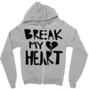 break my heart Zipper Hoodie