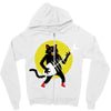 rock cat Zipper Hoodie