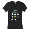 cat's resume Women's V-Neck T-Shirt