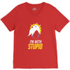 im with stupid V-Neck Tee