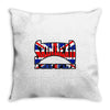 skinhead union Throw Pillow
