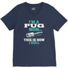 i'm a pug mom V-Neck Tee