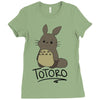 totoro Ladies Fitted T-Shirt