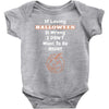 loving halloween is right Baby Bodysuit