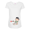 Cute Baby Painter's Dad Love Maternity Scoop Neck T-shirt