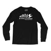 evolution of snowboarding funny Long Sleeve Shirts