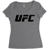 ufc logo Women's Triblend Scoop T-shirt