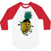 pineapple skateboarding 3/4 Sleeve Shirt
