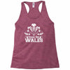 come on wales funny nations rugby Racerback Tank