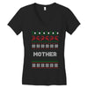 ugly christmas mother Women's V-Neck T-Shirt