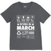 Born In March V-Neck Tee