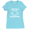 This Guy Is Going To Be A Big Brother Ladies Fitted T-Shirt
