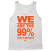we are the 99% t shirt occupy wall street anti corporate greed black Tank Top