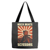 rock beat scissors Tote Bags