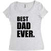 Best Dad Ever Women's Triblend Scoop T-shirt