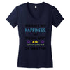 you can't buy happiness, but you can adopt a cat and that's pretty muc Women's V-Neck T-Shirt