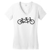 bike tandem Women's V-Neck T-Shirt