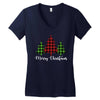 lumberjack tree merry christmas Women's V-Neck T-Shirt
