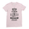 I am a Brain Tumor Survivor - What's Your Superpower? Ladies Fitted T-Shirt