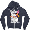 save the puppies Zipper Hoodie