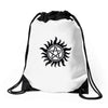 Supernatural Vintage Logo Drawstring Bags