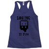 losing is fun! Racerback Tank