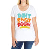 don't sweat the technique Ladies Curvy T-Shirt