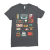 vintage electronic retro technology Ladies Fitted T-Shirt